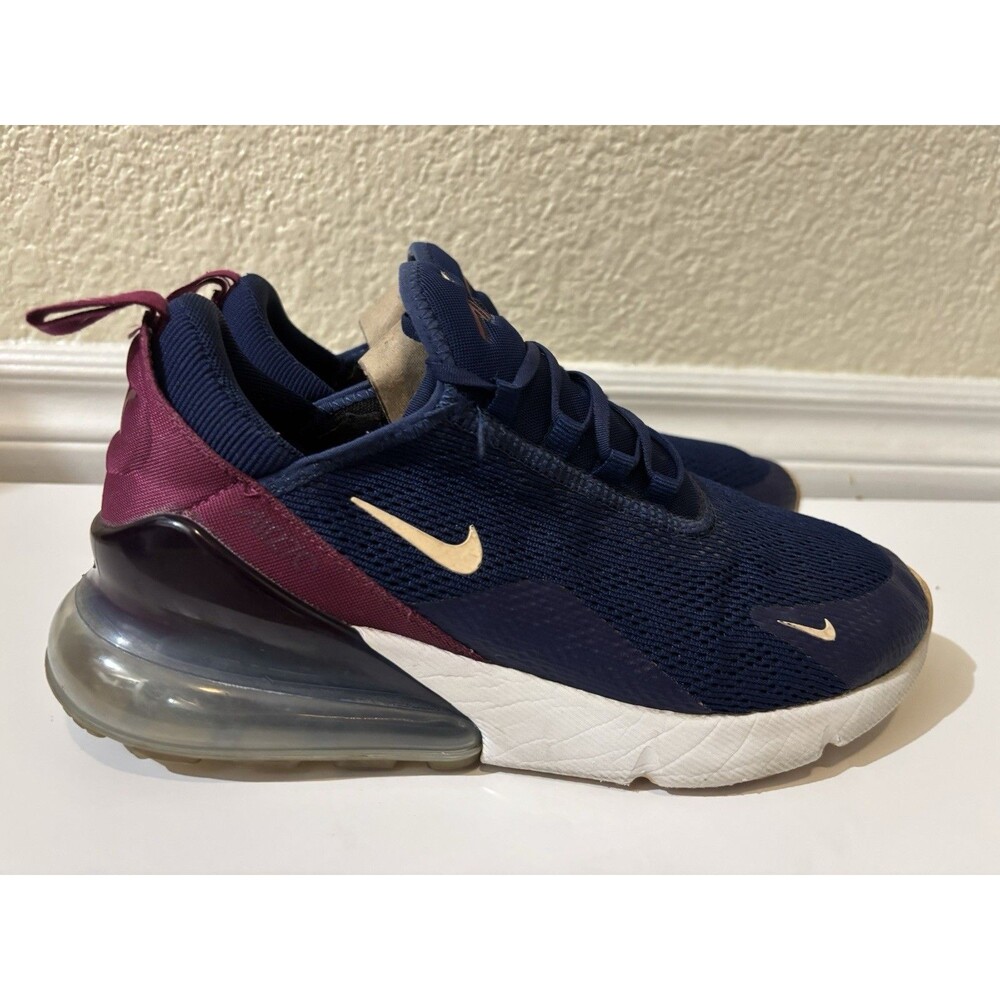 Nike Air Max 270 Blue Void Crimson Tint Women’s Size 8.5 AH6789-402